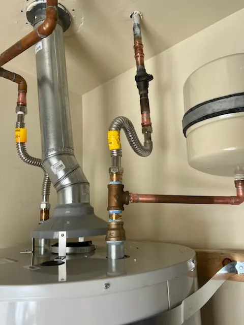 Water heater installation and plumbing repair in Meredith