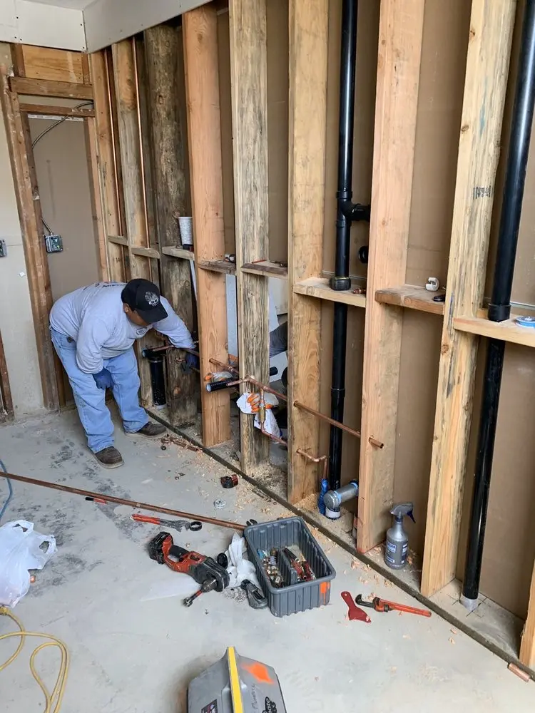 Commercial rough-in plumbing for Gas Line Repair in Meredith